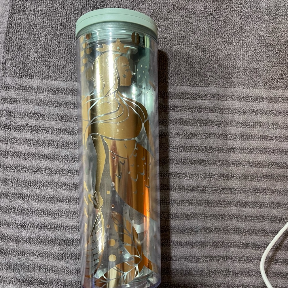 Starbucks 2020 Golden Mermaid Cold Cup Tumbler16oz
